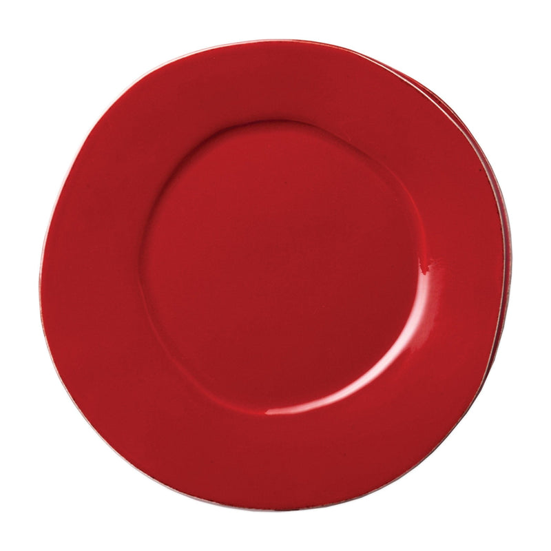 Lastra Red Dinner Plate by VIETRI