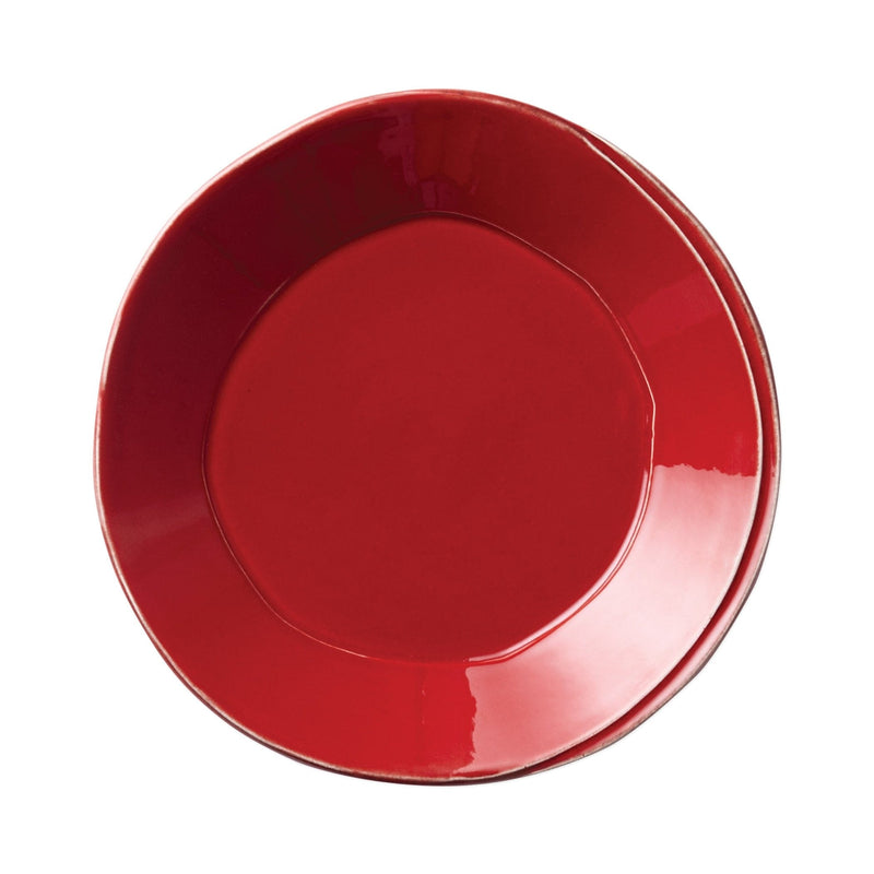 Lastra Red European Dinner Plates - Set of 4