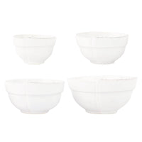 Lastra White Assorted Prepping Bowls - Set of 4