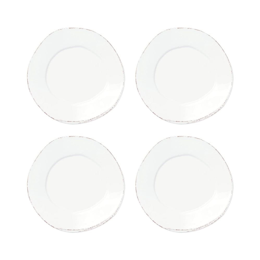 Melamine Lastra White Salad Plate - Set of 4