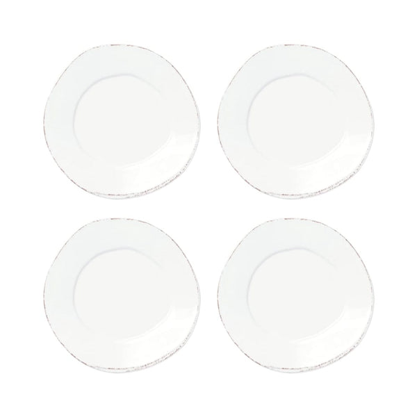 Melamine Lastra White Salad Plate - Set of 4