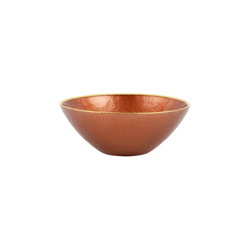 Metallic Glass Copper Small Bowl