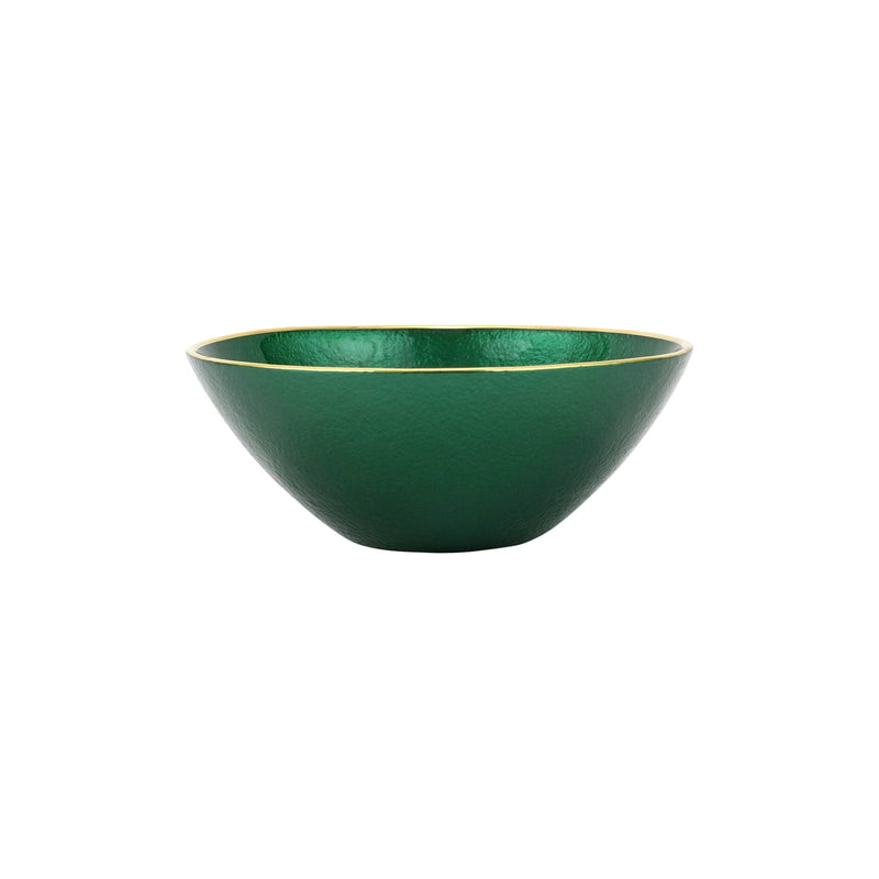 Metallic Glass Emerald Small Bowl