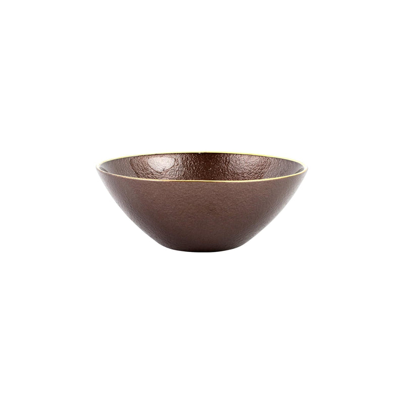 Metallic Glass Smoky Quartz Small Bowl