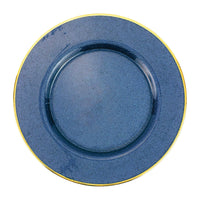 Metallic Glass Slate Service Plate/Charger