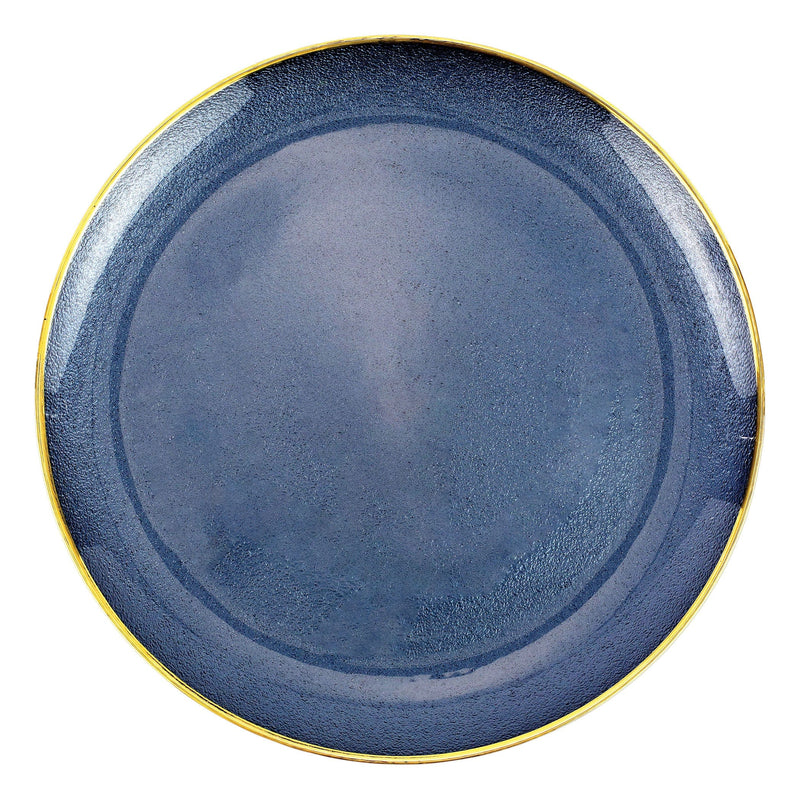 Metallic Glass Sapphire Platter