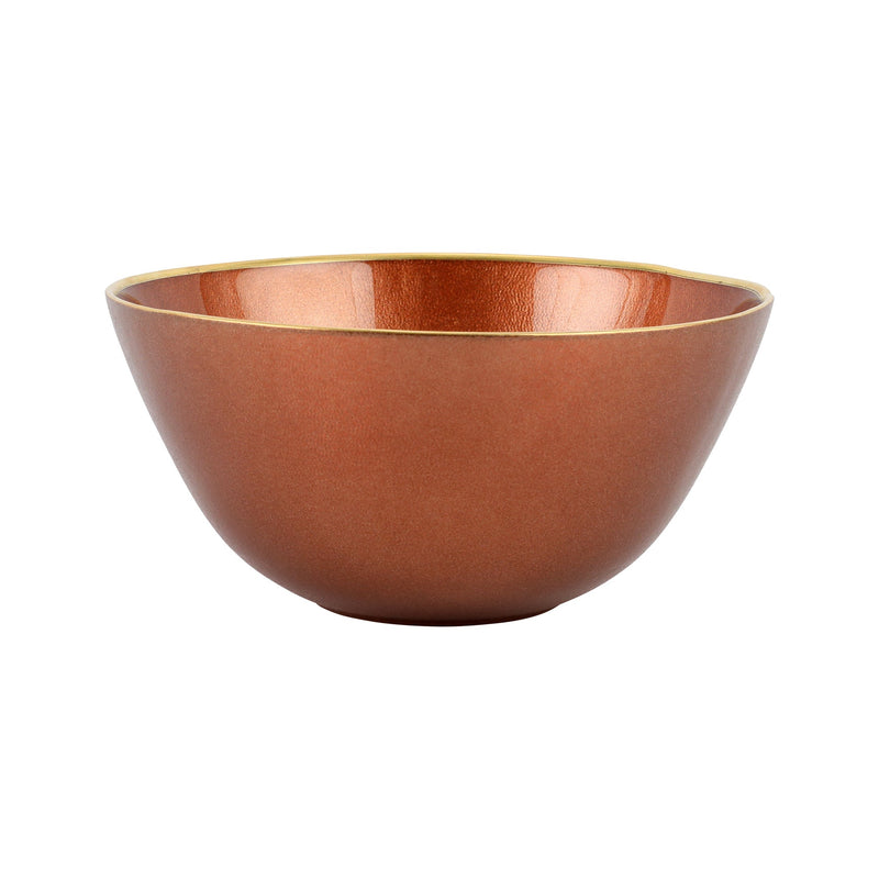 Metallic Glass Copper Deep Bowl