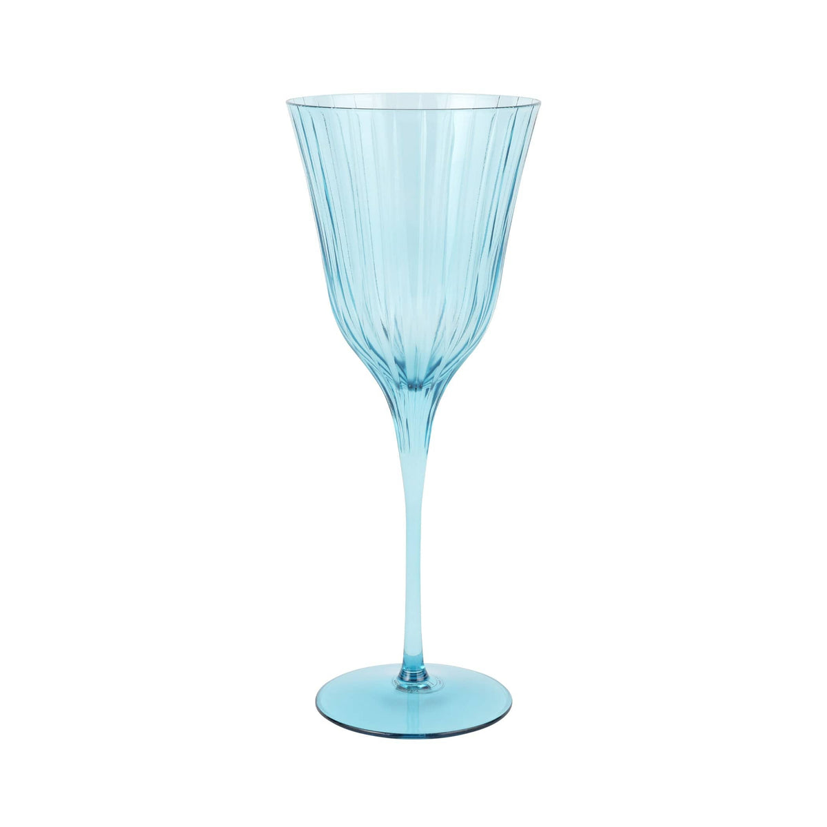 Natalia Teal Water Glass