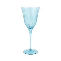 Natalia Teal Water Glass
