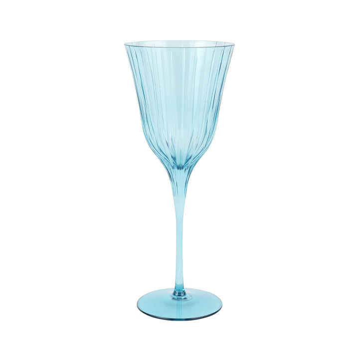 Natalia Teal Water Glass