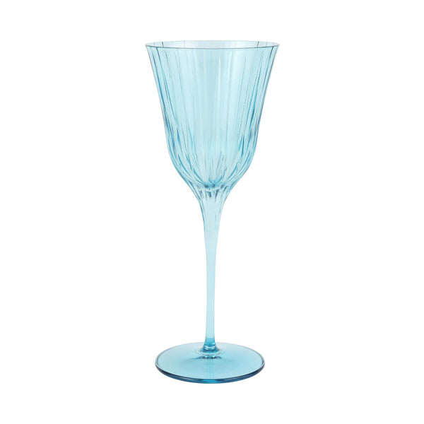 Natalia Teal Wine Glass