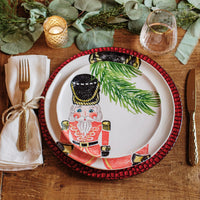 Nutcrackers Red Dinner Plate