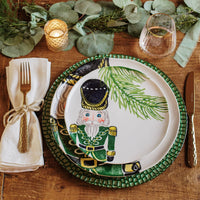 Nutcrackers Green Dinner Plate