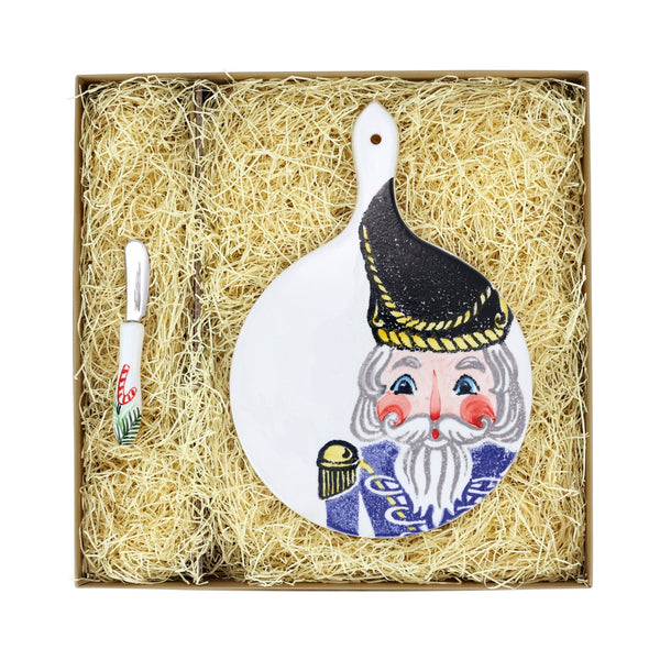 Nutcrackers Small Cheese Board with Spreader