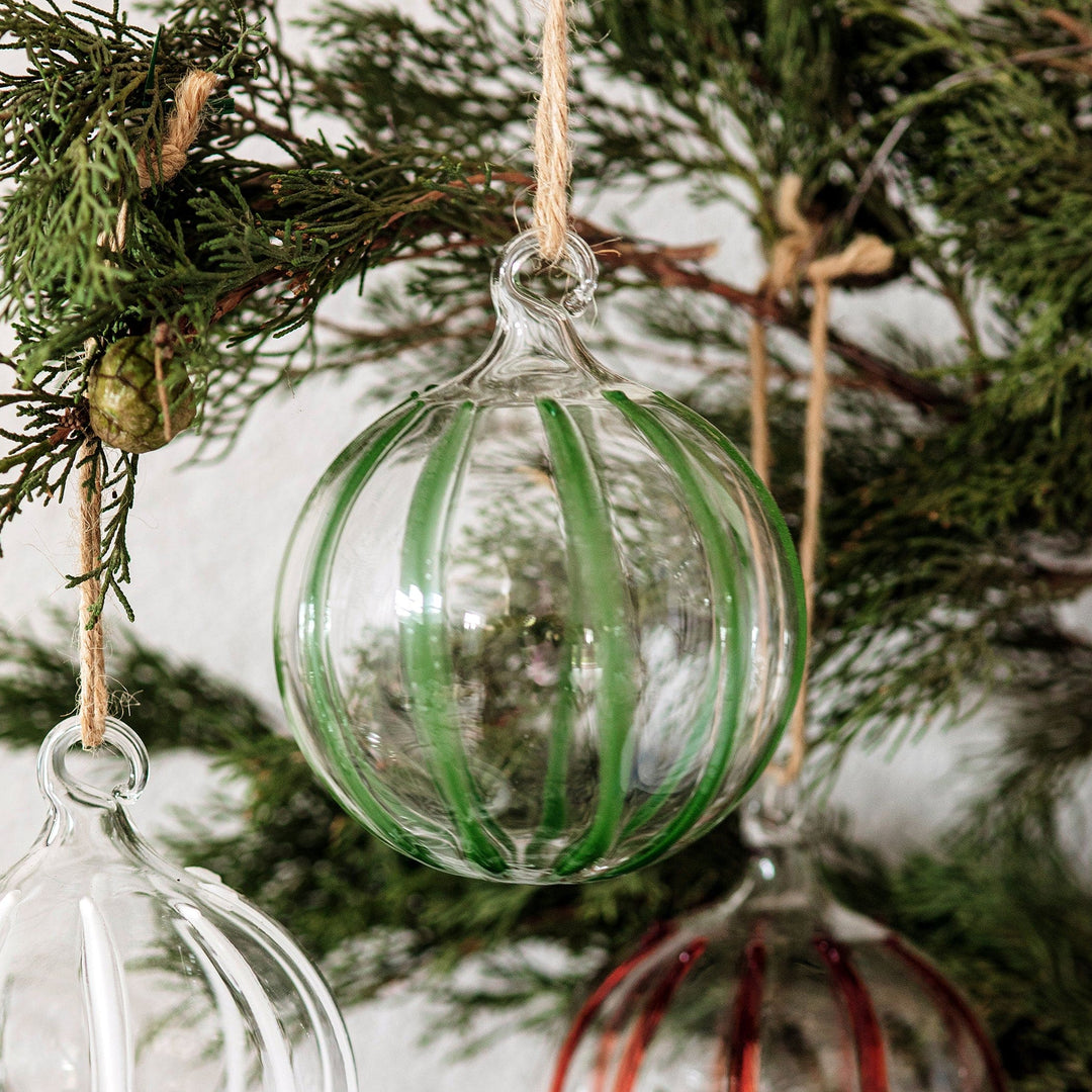 Nuovo Stripe Green Ornament