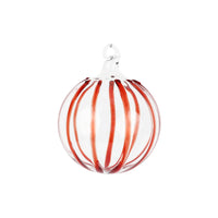Nuovo Stripe Red Ornament
