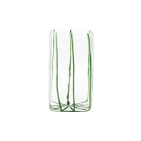 Nuovo Stripe Green Square Vase