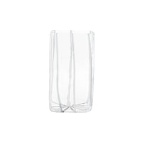 Nuovo Stripe White Square Vase