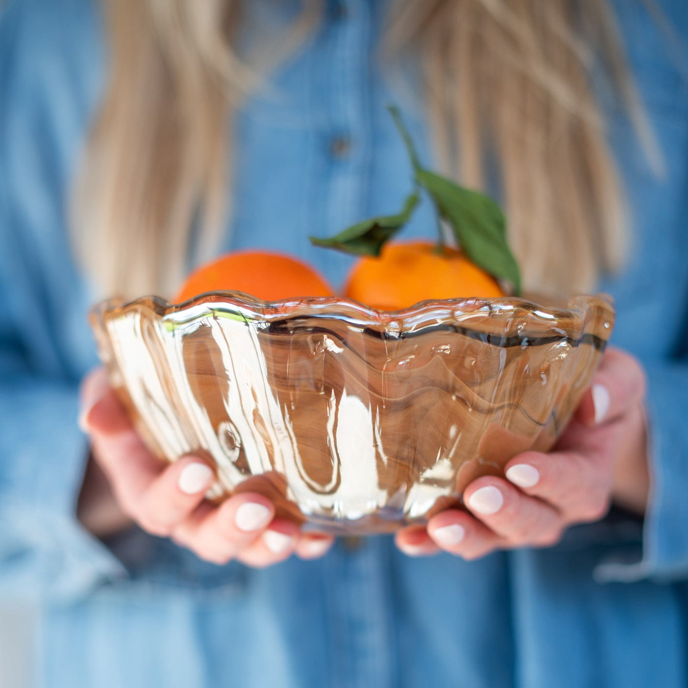 Onda Glass Tortoiseshell Small Bowl
