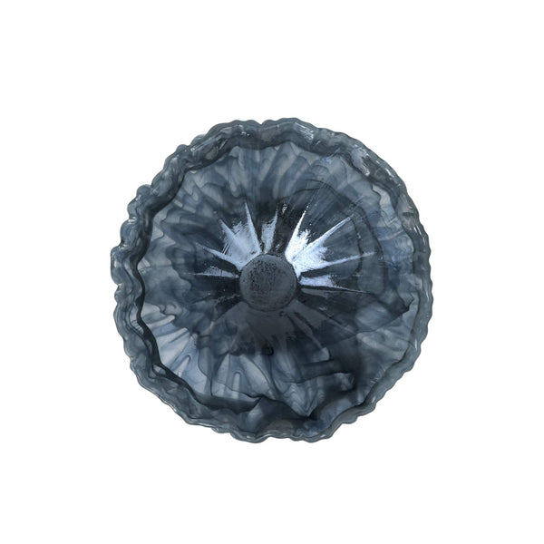 Onda Glass Gray Medium Bowl