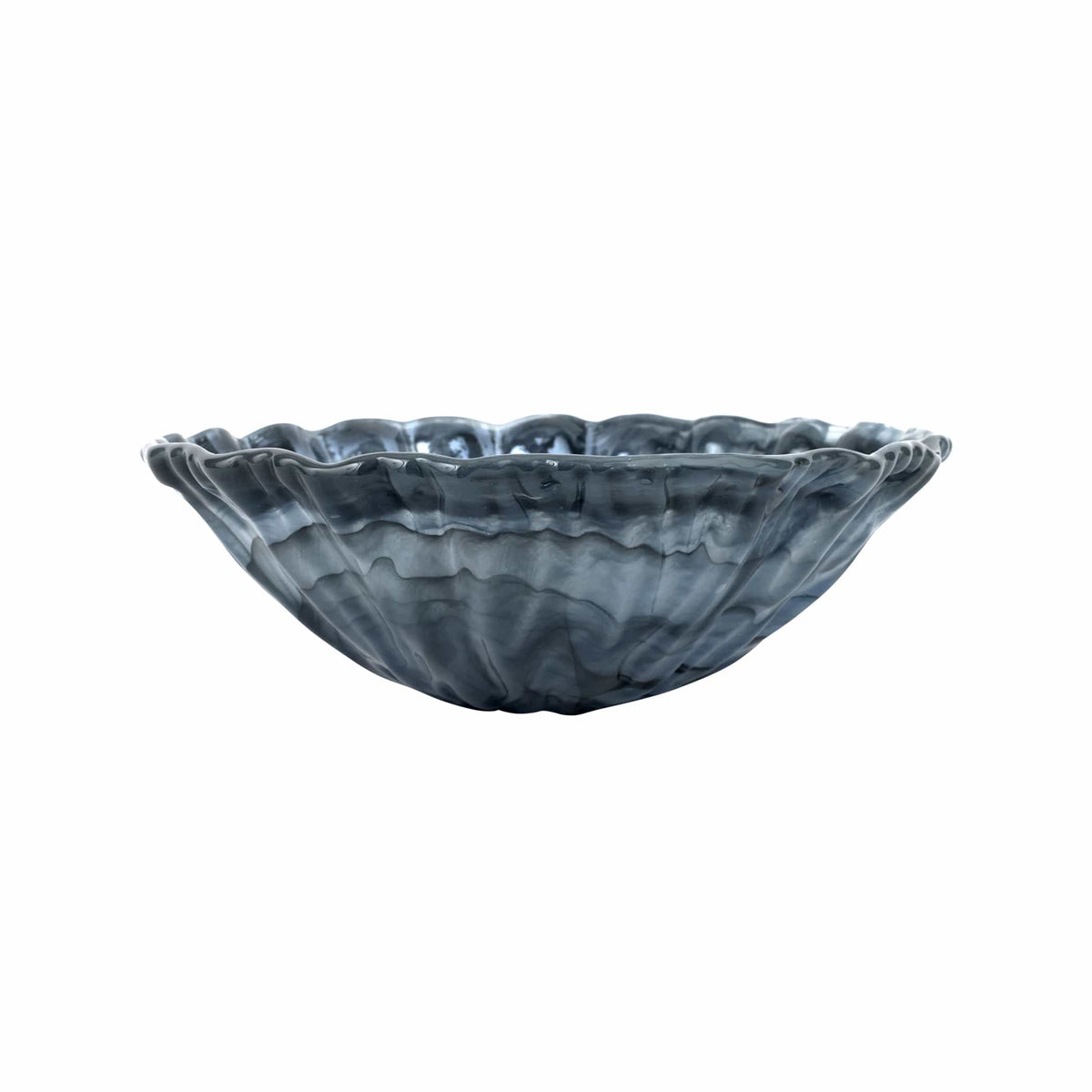 Onda Glass Gray Medium Bowl