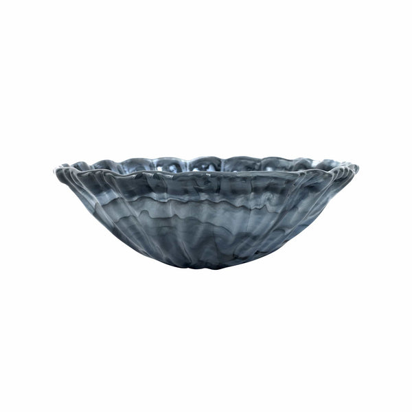 Onda Glass Gray Large Bowl