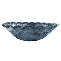 Onda Glass Gray Round Centerpiece