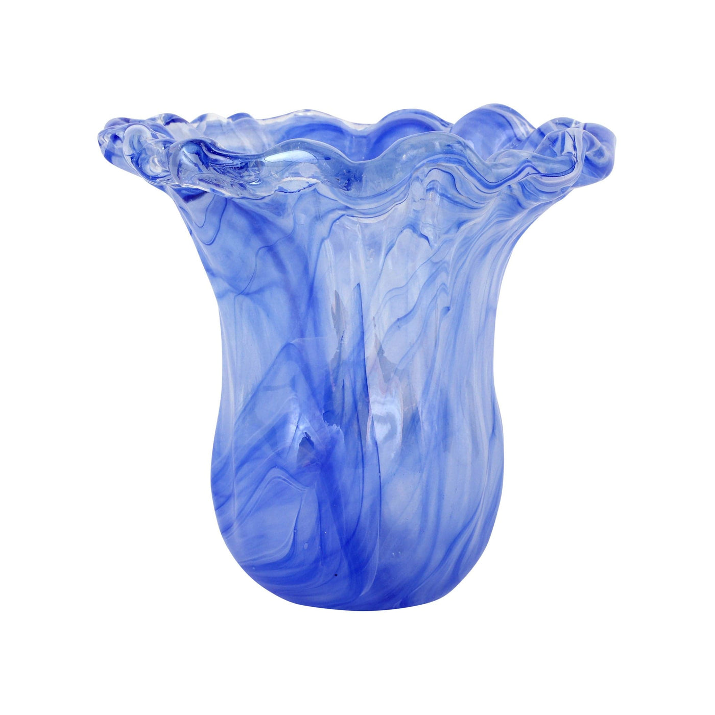 Onda Glass Cobalt Small Tulip Vase – VIETRI