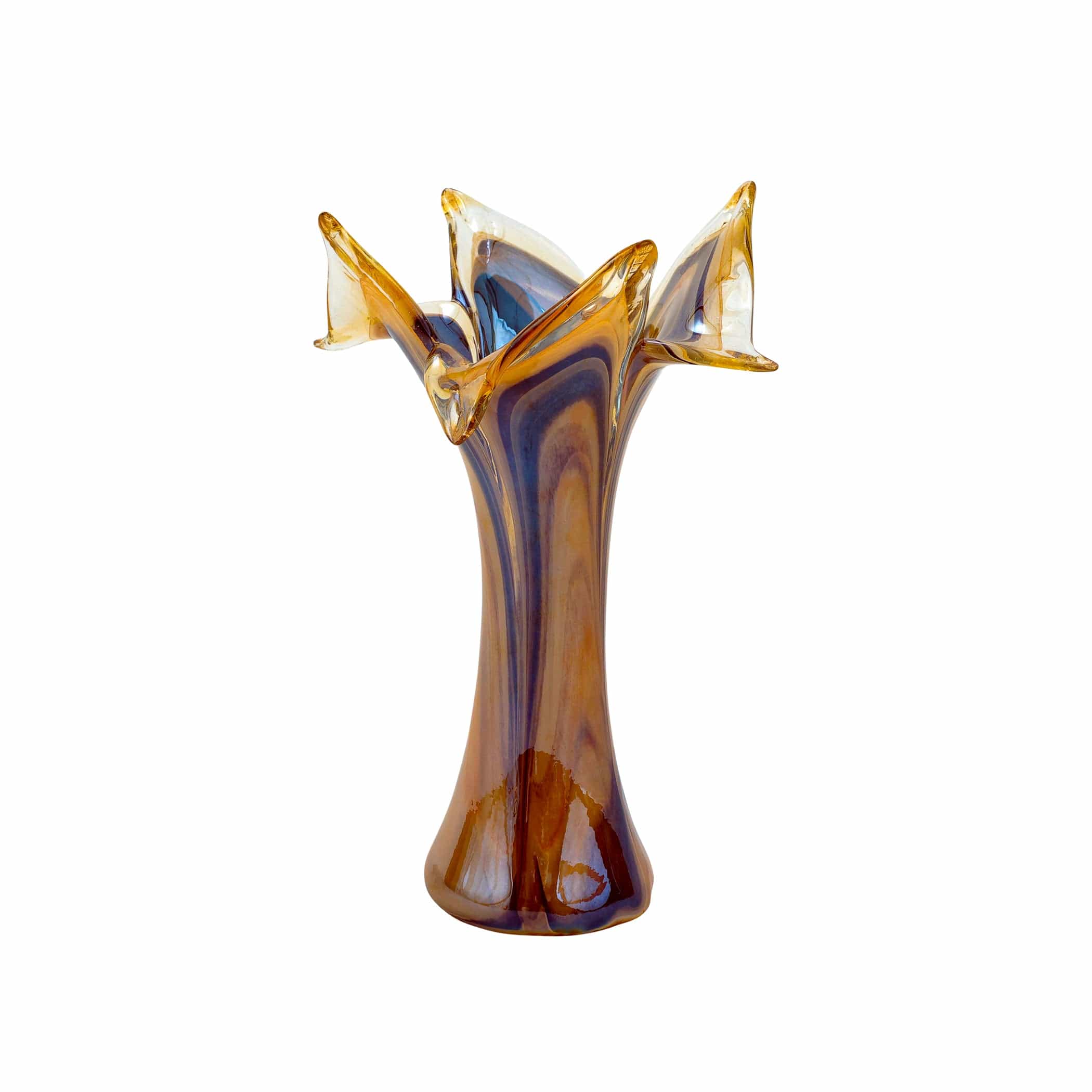 Onda Glass Tortoiseshell Twisted Flower Vase – VIETRI