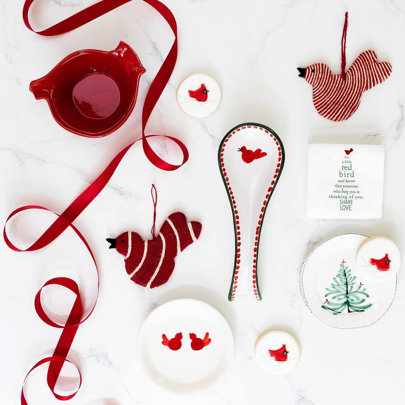 Ornaments Assorted Red Bird Ornaments - Set of 3