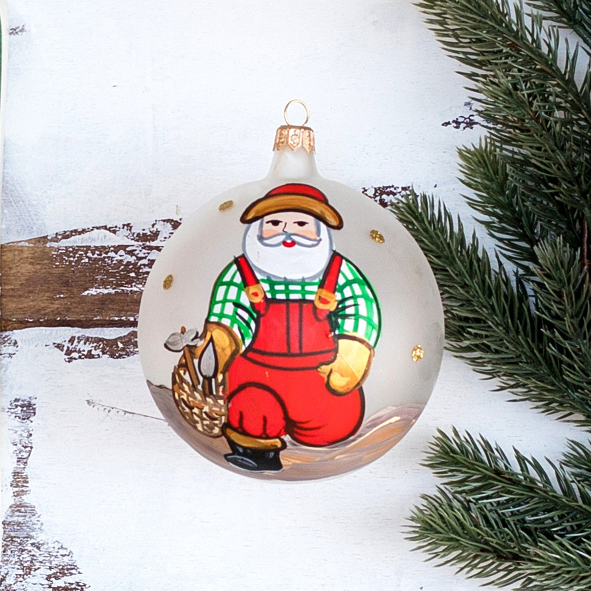 Old St. Nick Gardener Ornament