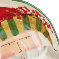 Old St. Nick Pasta Bowl - Stripe Hat