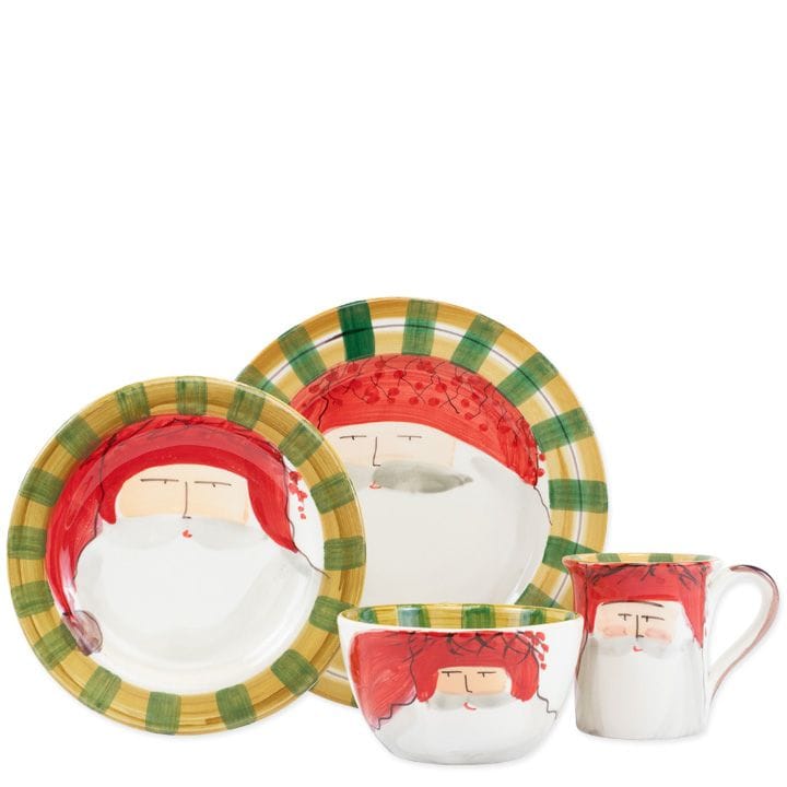 Old St. Nick Red Hat Four-Piece Place Setting by VIETRI