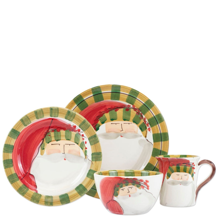 Old St. Nick Striped Hat Four-Piece Place Setting by VIETRI