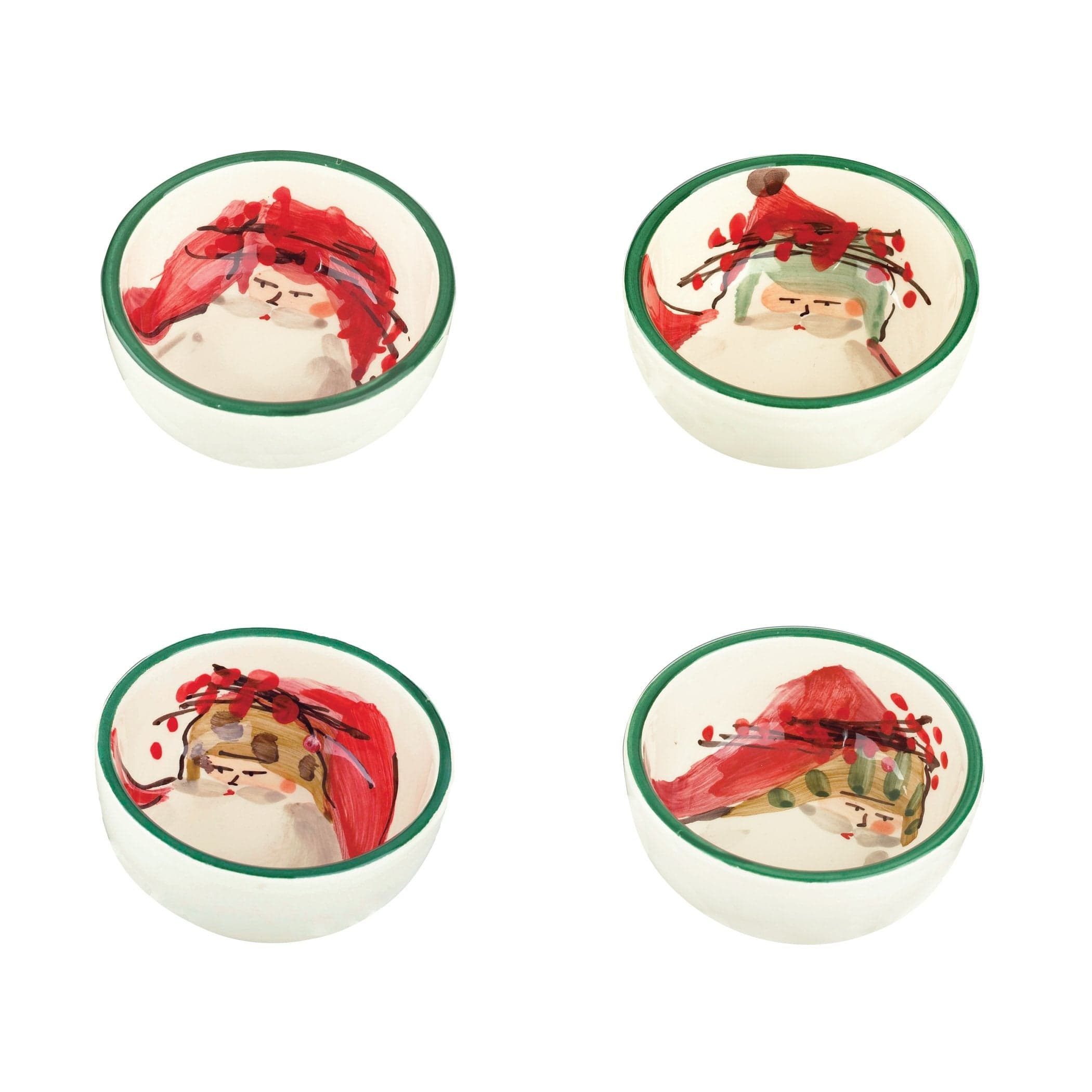 Vietri Old St. Nick Condiment Bowls