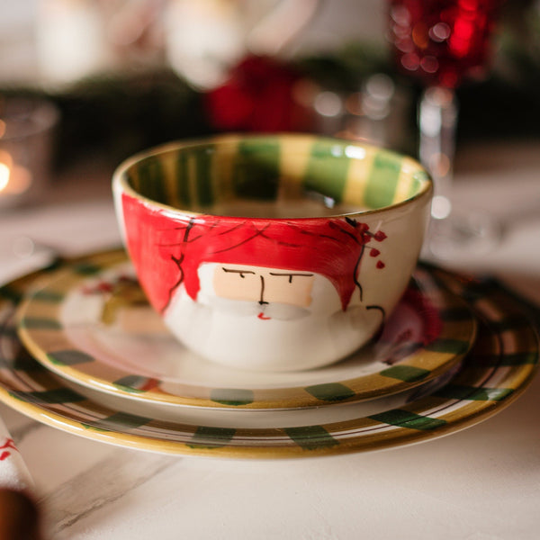 Old St. Nick Cereal Bowl - Red Hat