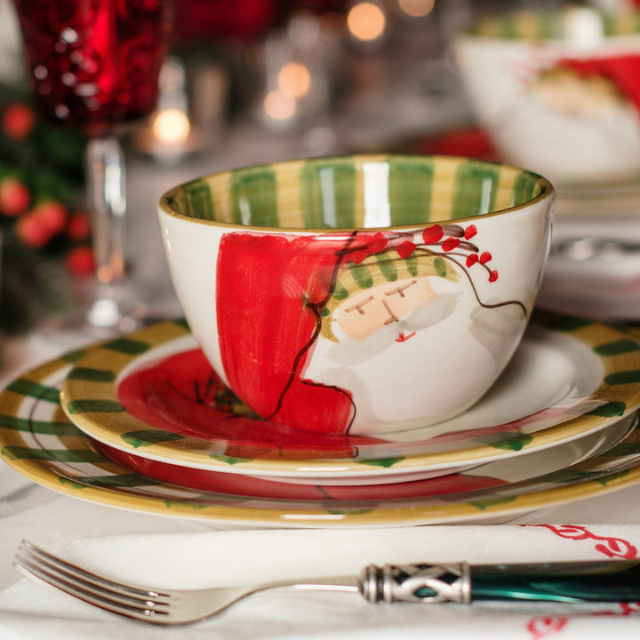 Old St. Nick Cereal Bowl - Striped Hat