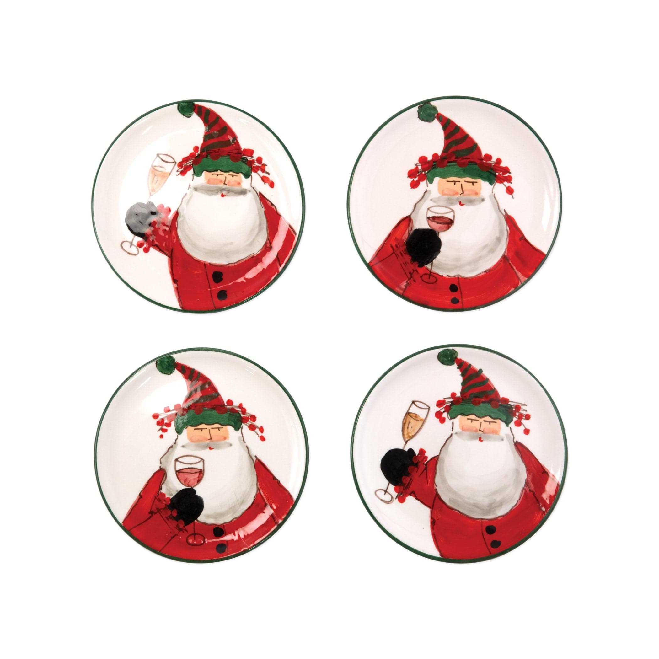 Old St. Nick Cocktail Plates - Set of 4 – VIETRI