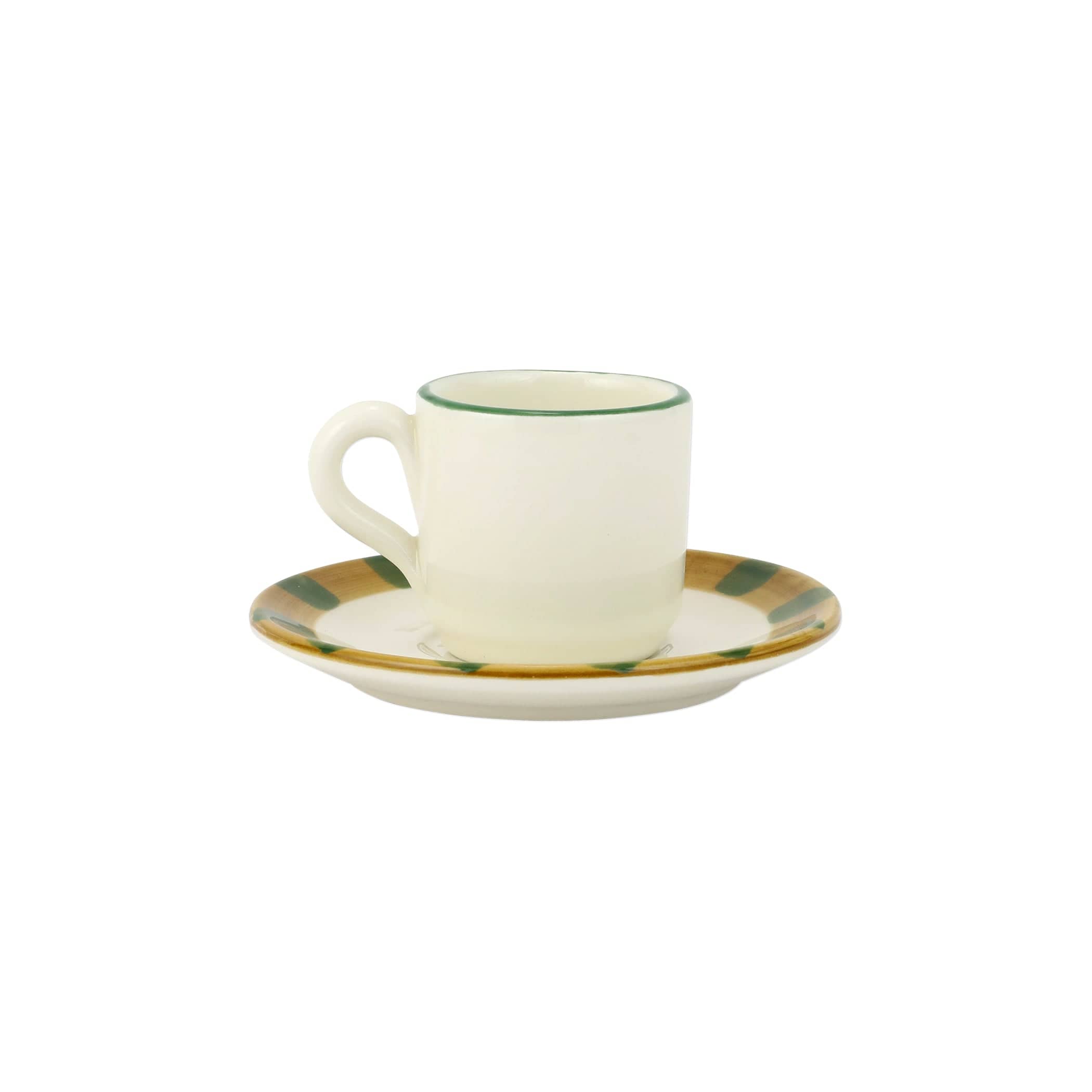 Old St. Nick Espresso Cup & Saucer - Stripe Hat – VIETRI