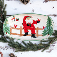 Old St. Nick Shallow Oval Bowl