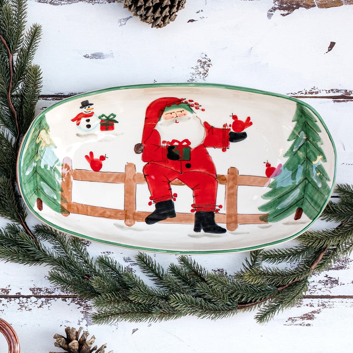 Old St. Nick Shallow Oval Bowl