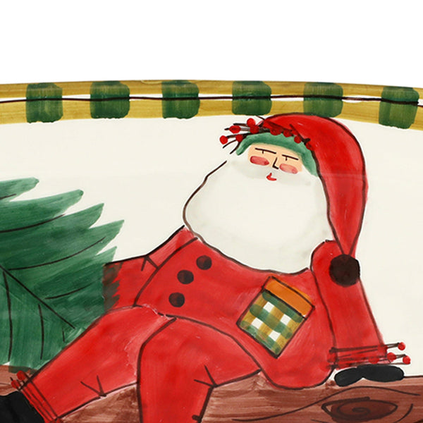 Old St. Nick Large Narrow Oval Platter