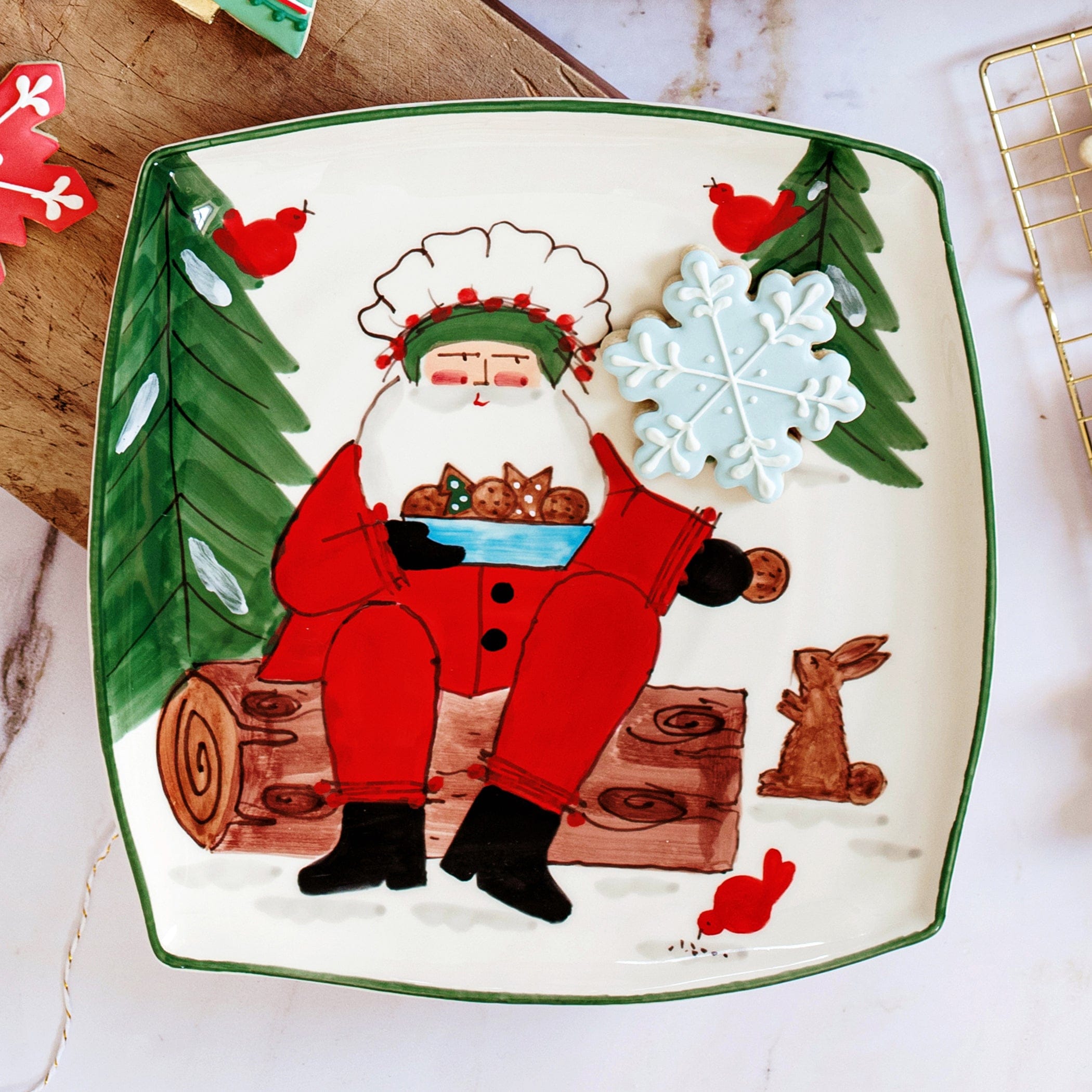 Old St. Nick 2025 Limited Edition Square Platter – VIETRI