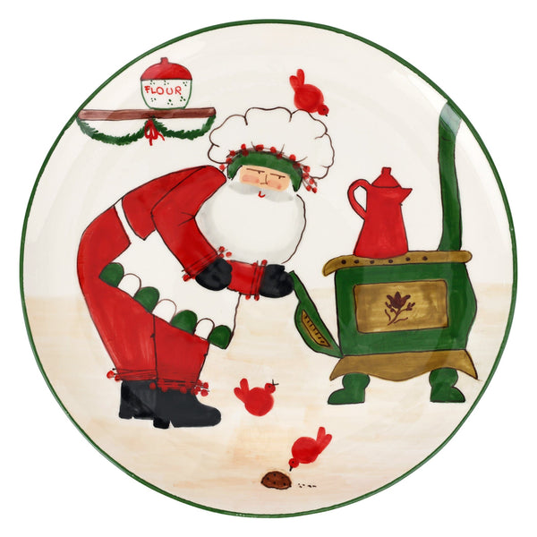 Old St. Nick Large Round Platter with Oven