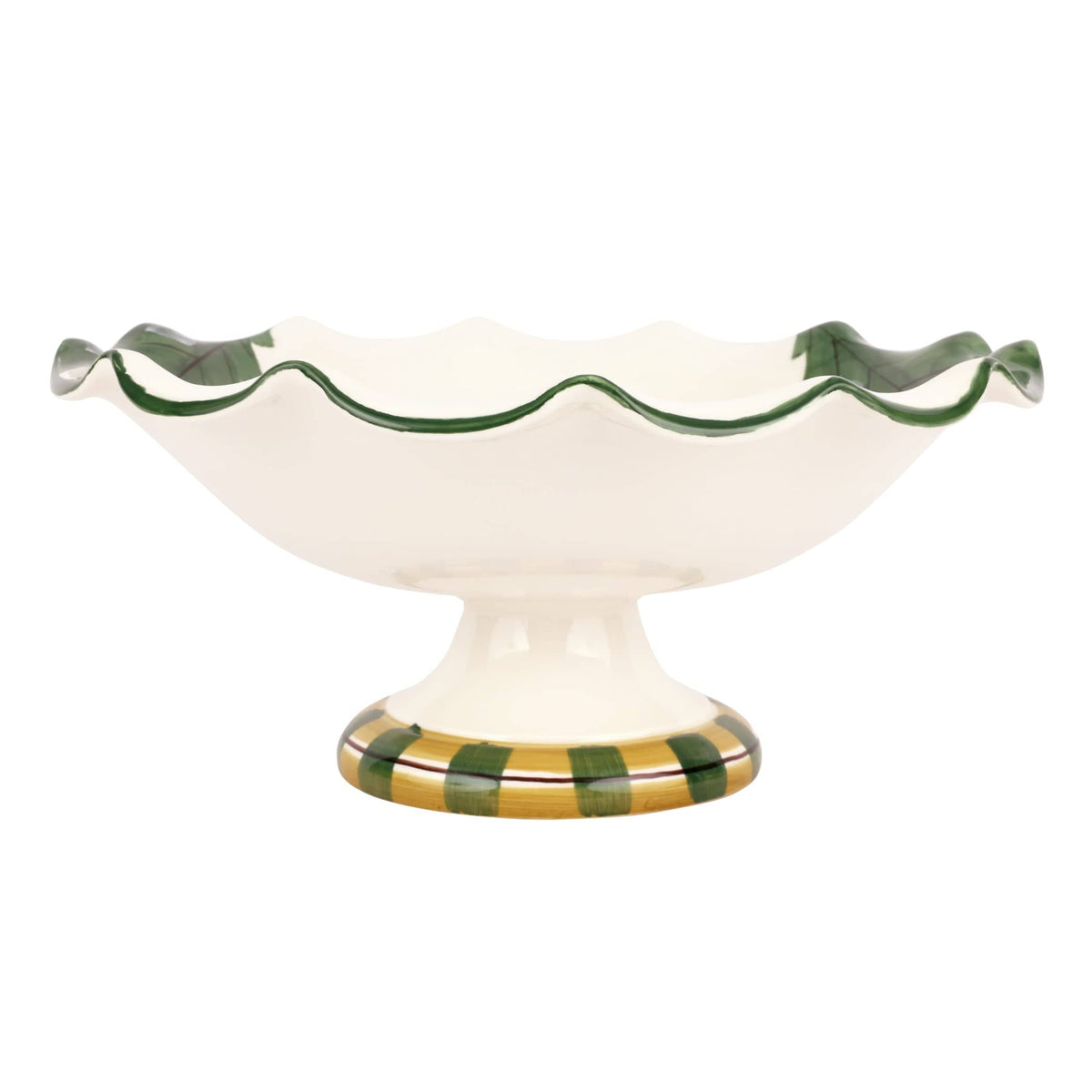 Old St. Nick Pedestal Fruit Bowl