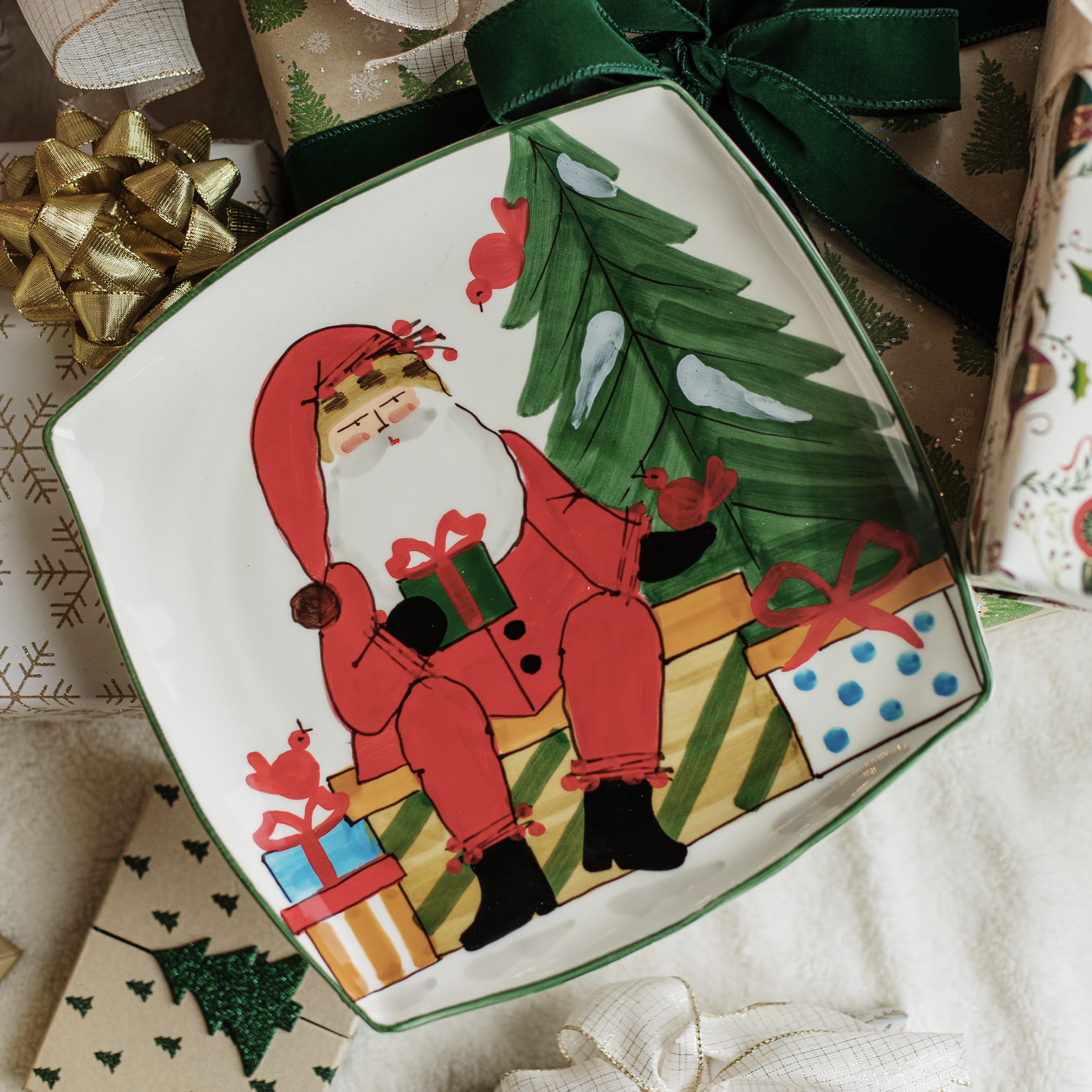 Old St. Nick 2026 Limited Edition Square Platter – VIETRI