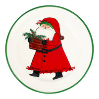 Old St. Nick Rimmed Round Platter