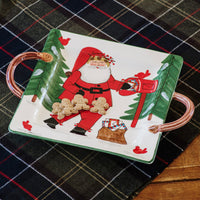 Old St. Nick Handled Square Platter