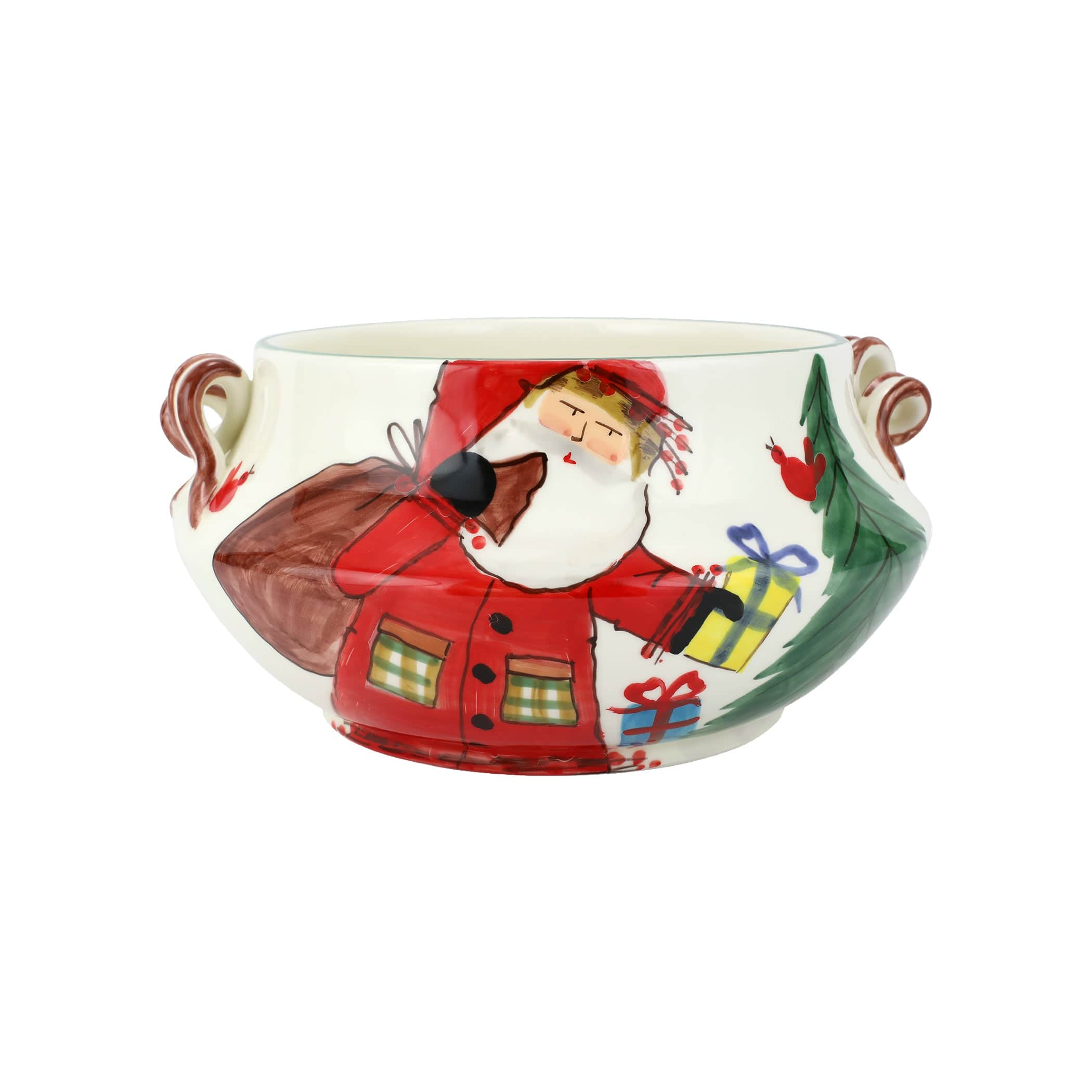 RITAO CHAN 　古錫　茶壷　茶心壷　約171g　V　R4828 Old St. Nick Cachepot w/ Gifts – VIETRI