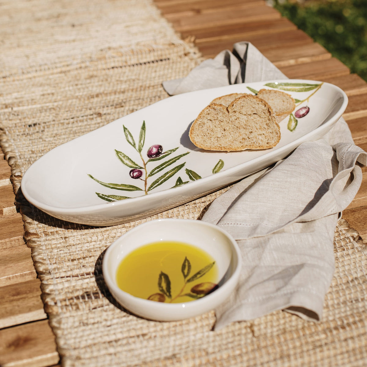 Oliva Small Narrow Oval Platter